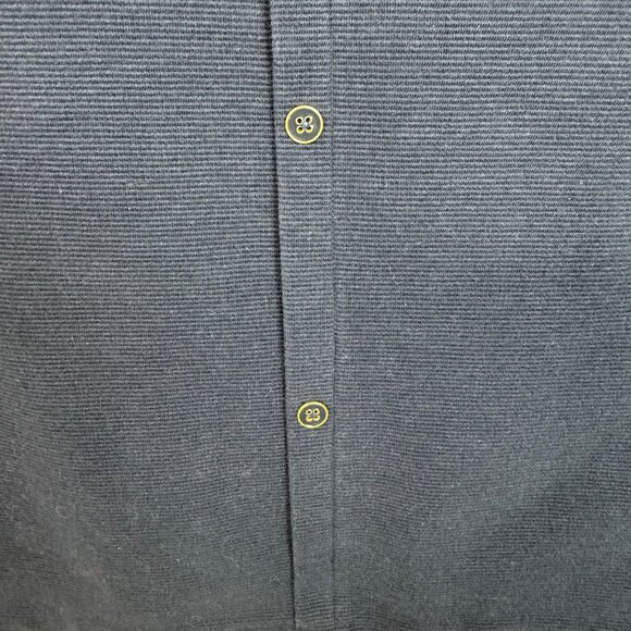 Talbots Womens Long Sleeve Navy Blue Button-Back Top‎ L - Picture 5 of 6